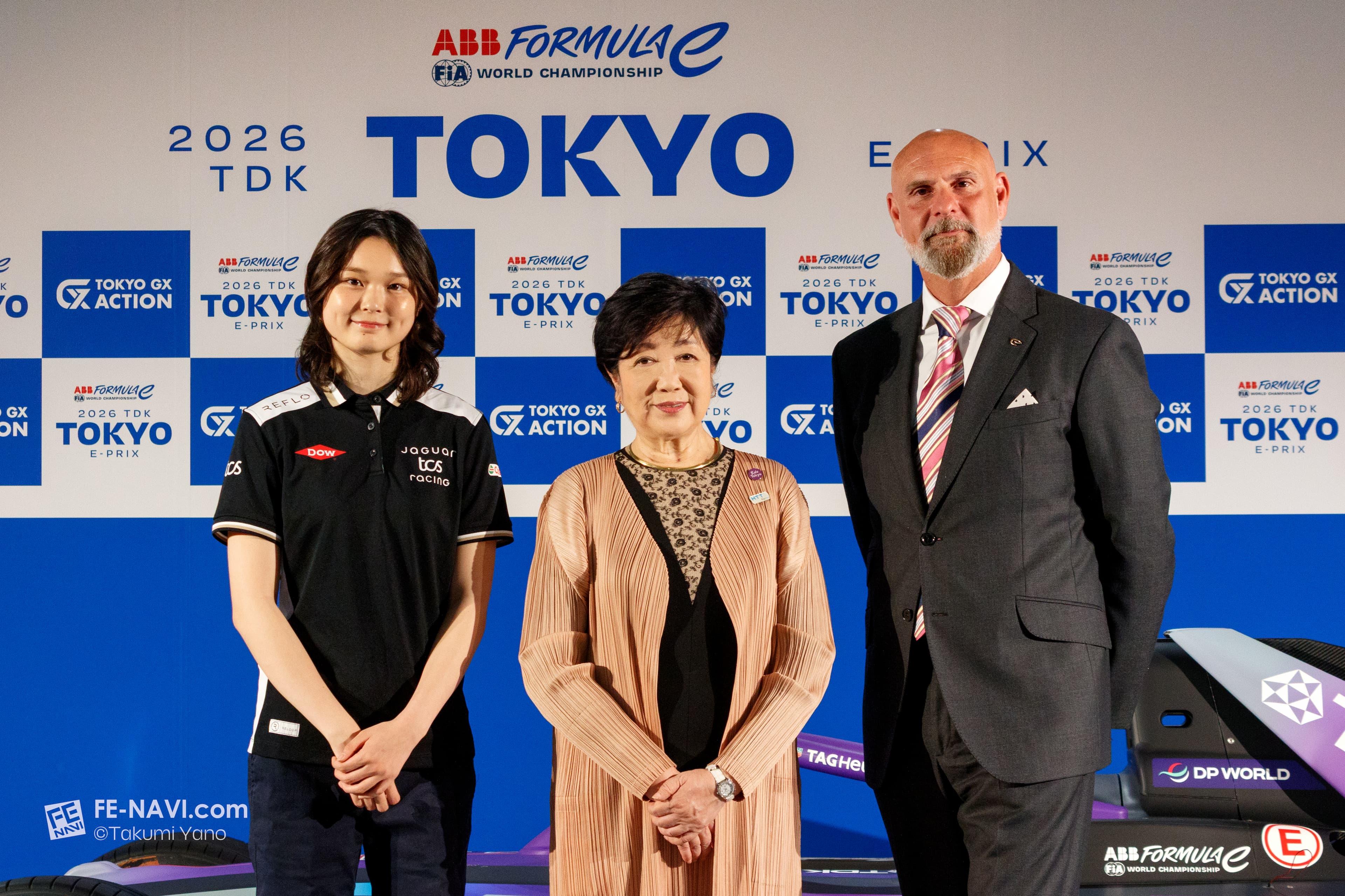 野田樹潤（Juju）が東京都庁に。「FEドライバーになりたい」小学生時代の秘話も語る。