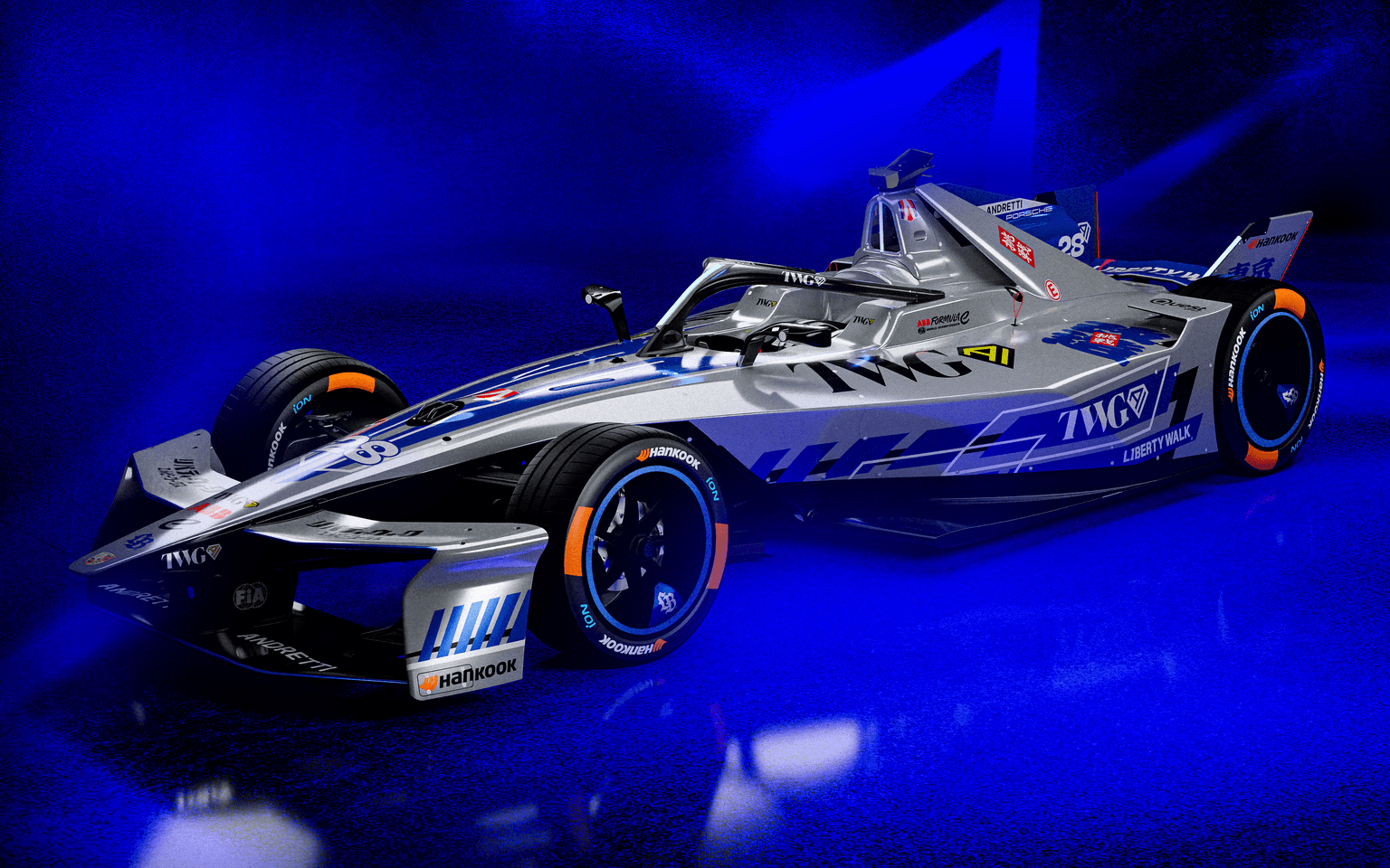 【アメリカ × 日本】アンドレッティ・フォーミュラEとリバティーウォークのコラボが実現。東京E-Prix限定カラーリングを公開