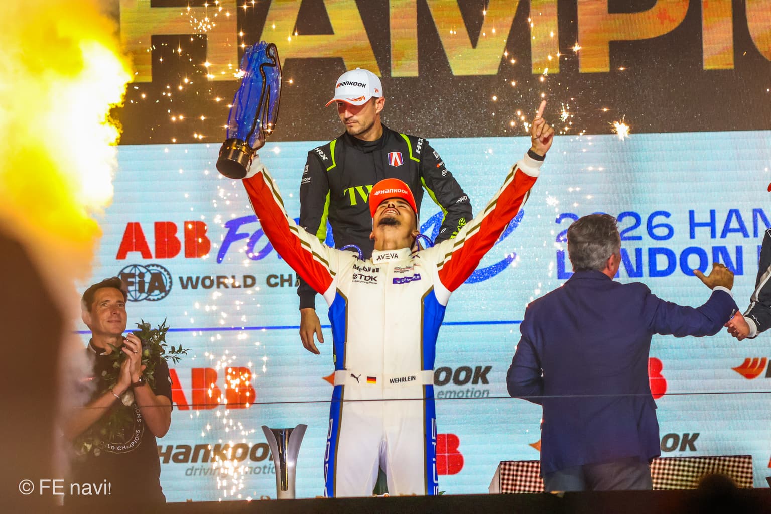ウェーレインが激闘の末にワールドチャンピオン獲得!バーナードが初優勝【第17戦 ロンドンE-Prix 決勝】