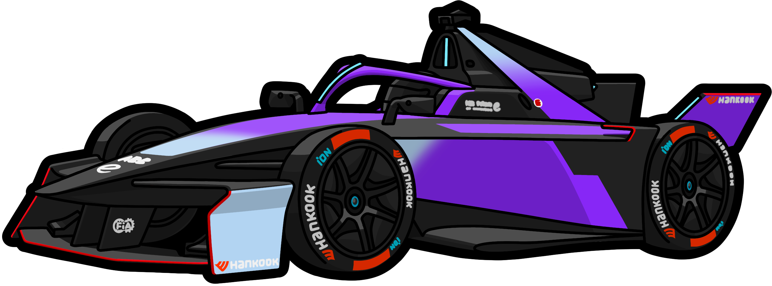 TAG HEUER PORSCHE FORMULA E TEAMイラスト